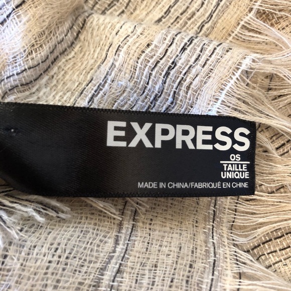 Taupe Tan Gray Large Textured Scarf NEW - Picture 6 of 6